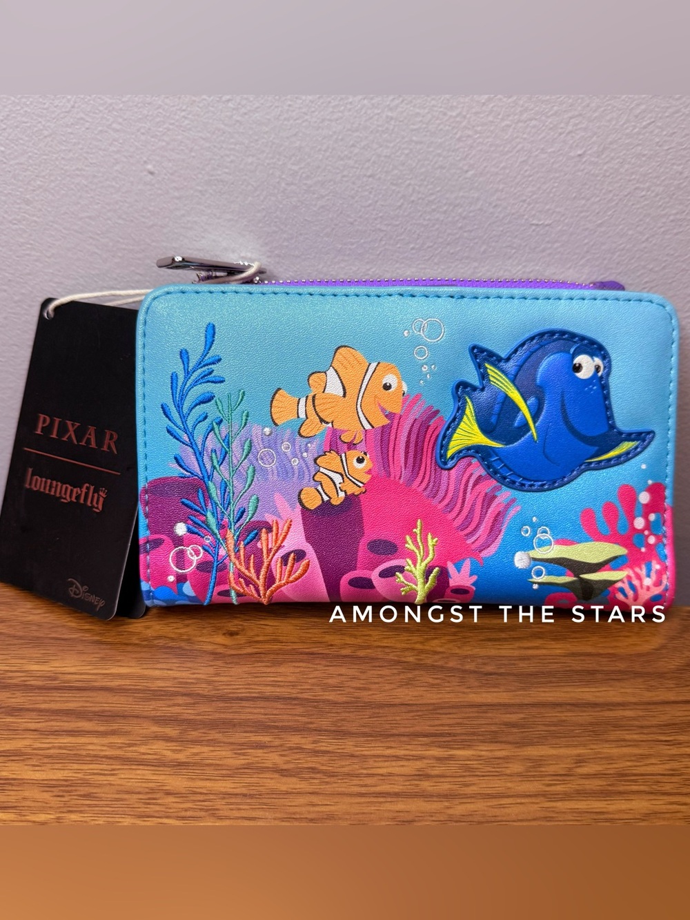 Loungefly Disney Pixar Finding Nemo & Dory Coral Reef Bifold Large Wallet